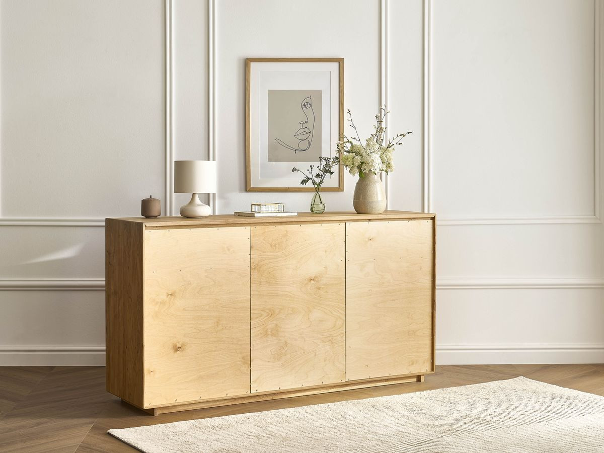 Ensemble VICTORIA avec buffet 164 cm + meuble TV 137 cm chêne massif