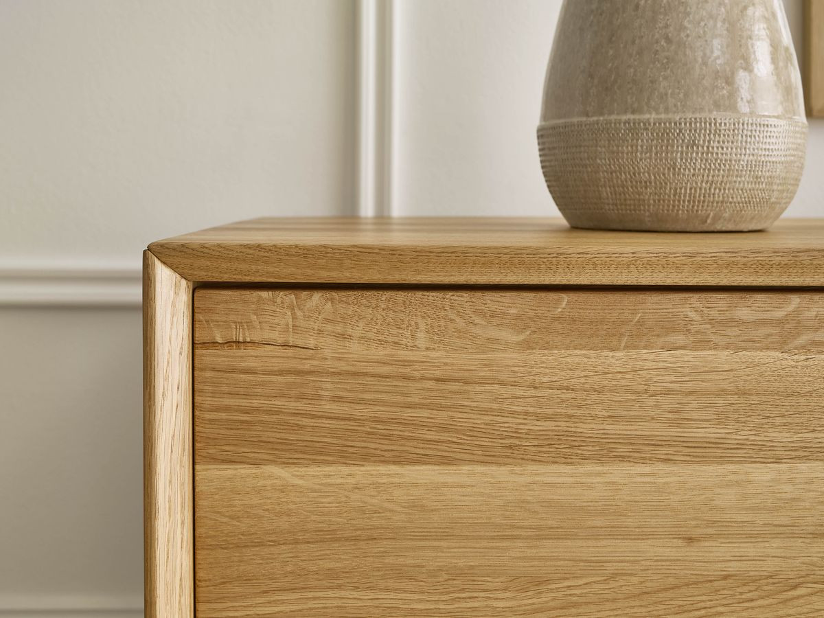 Ensemble VICTORIA avec buffet 164 cm + meuble TV 137 cm chêne massif