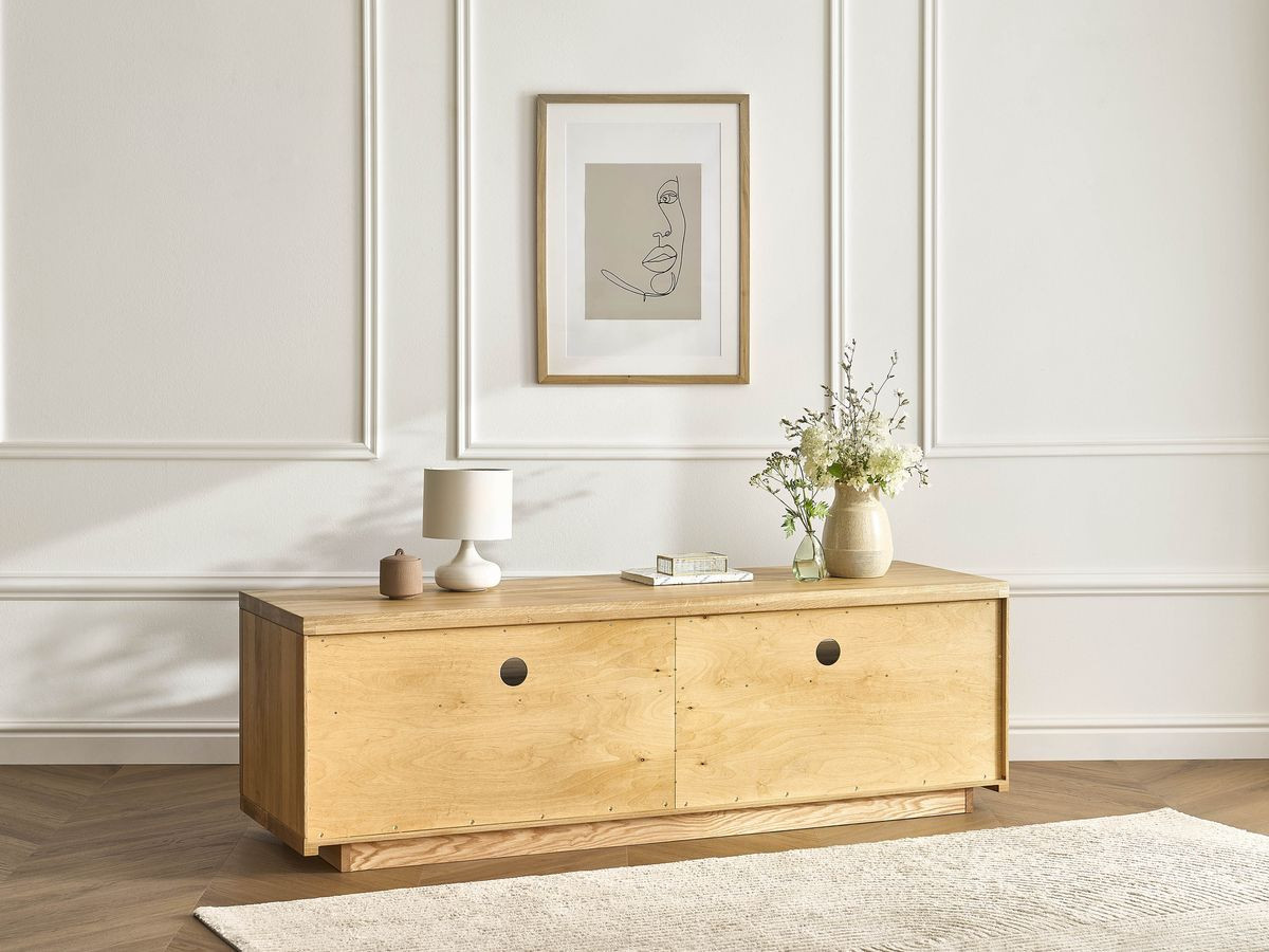Ensemble VICTORIA avec buffet 164 cm + meuble TV 137 cm chêne massif