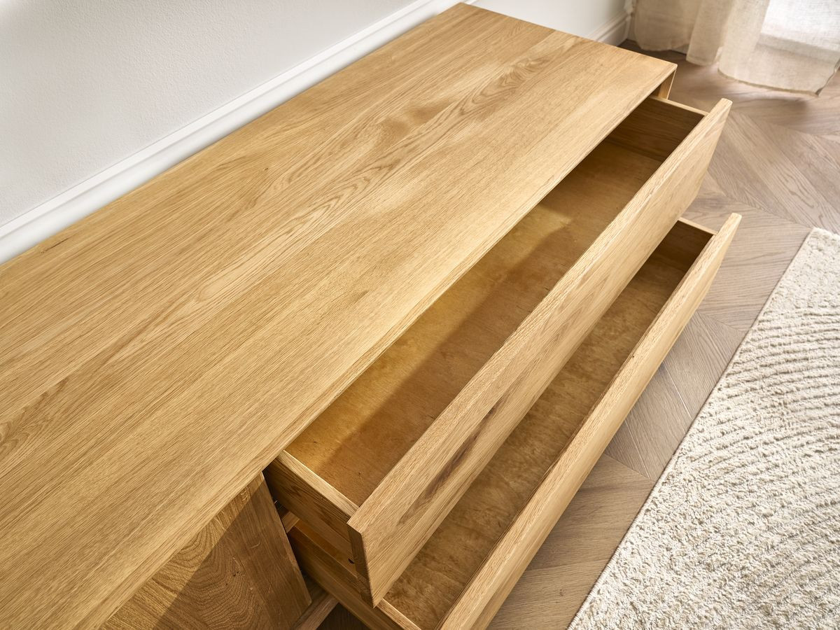 Ensemble VICTORIA avec buffet 164 cm + meuble TV 137 cm chêne massif