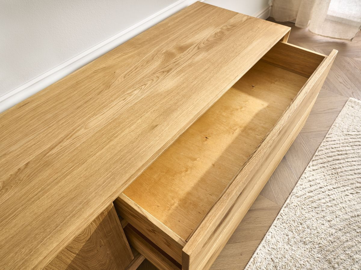 Ensemble VICTORIA avec buffet 164 cm + meuble TV 137 cm chêne massif