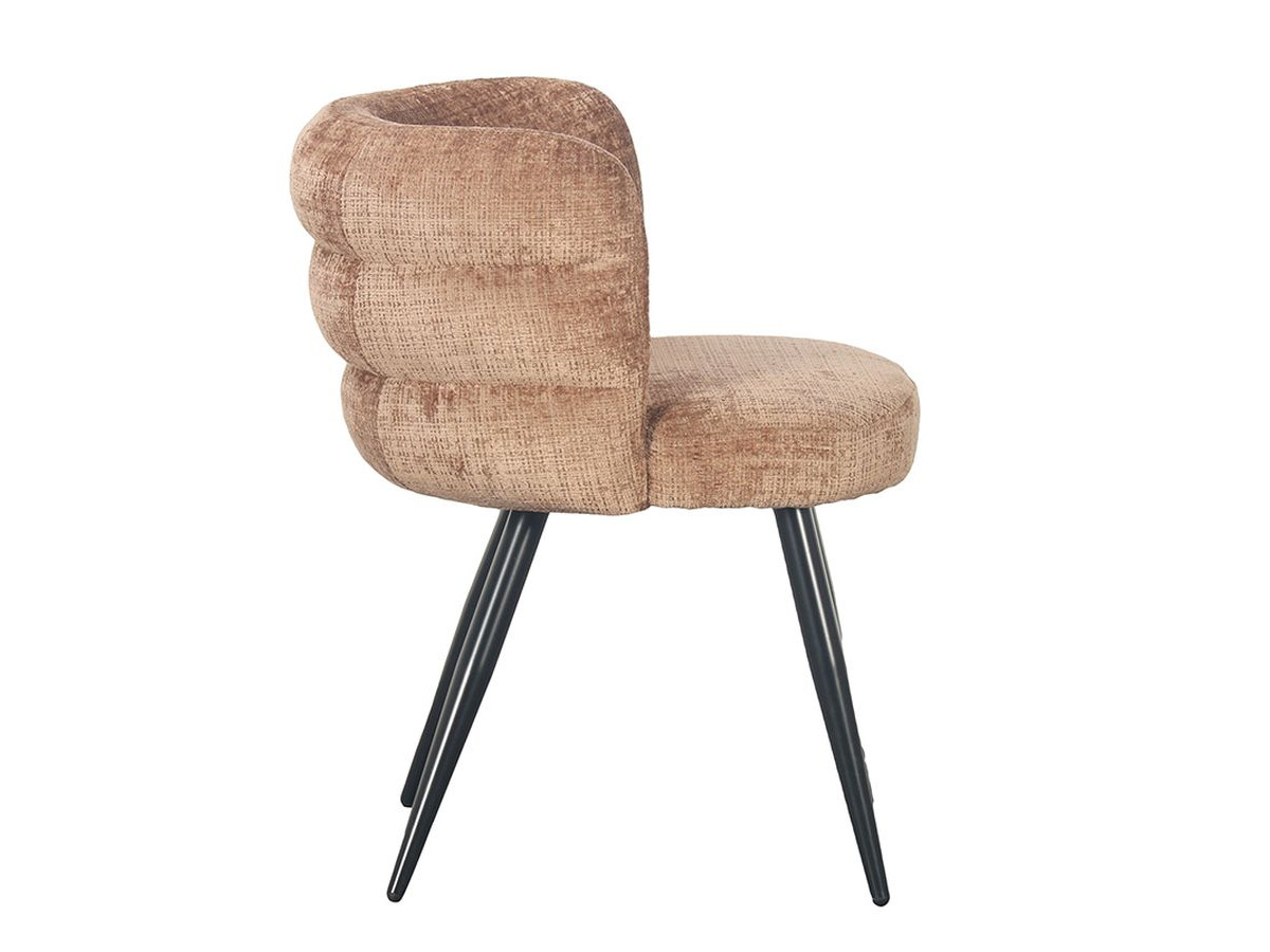 Lot de 2 chaises SOLEA velours marron clair — vue 5