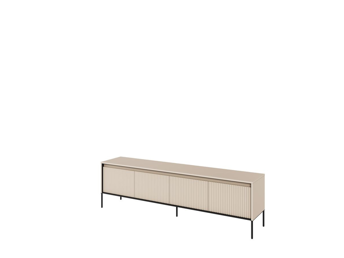 Ensemble LENARA avec buffet 193 cm + meuble TV 193 cm + table basse avec tasseaux et LED