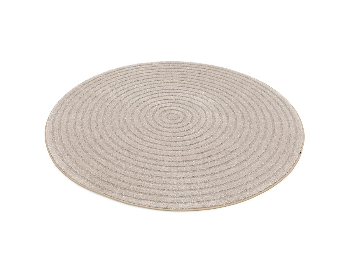 ONDELIA rond laagpolig vloerkleed met geometrisch patroon