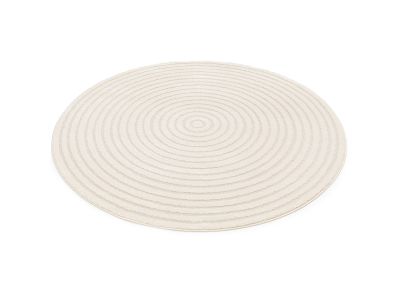 Tapis rond poils ras ONDELIA motif géométrique