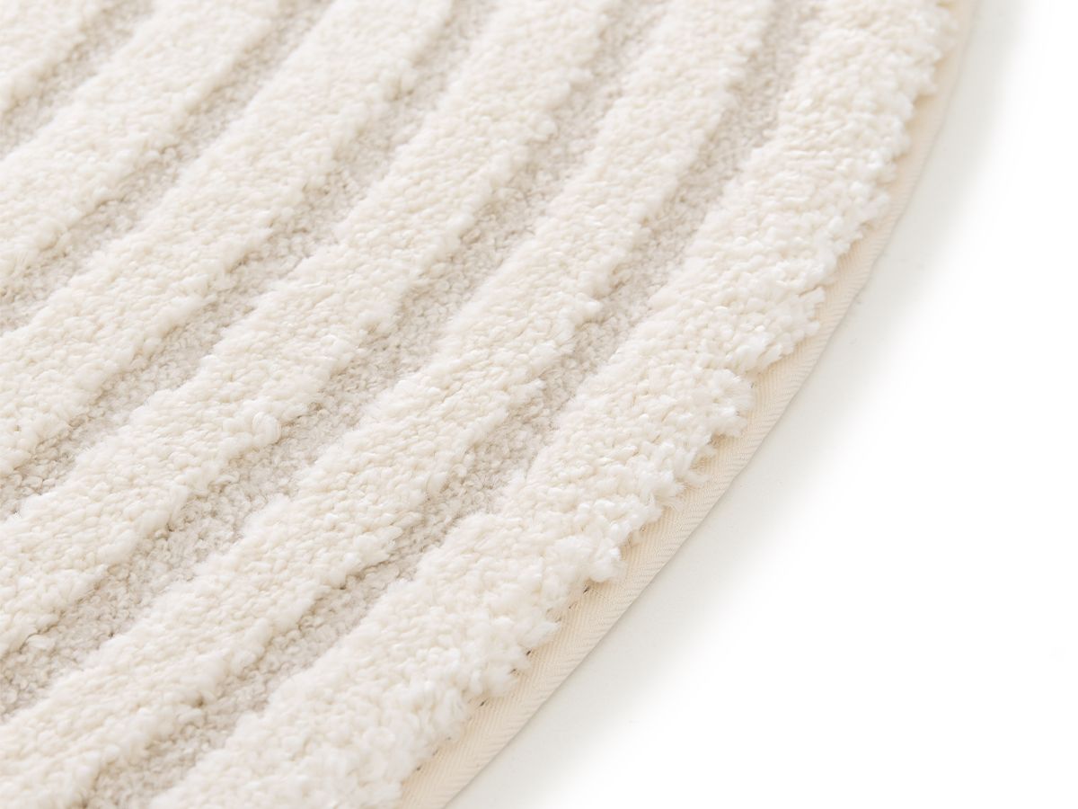 ONDELIA rond laagpolig vloerkleed met geometrisch patroon