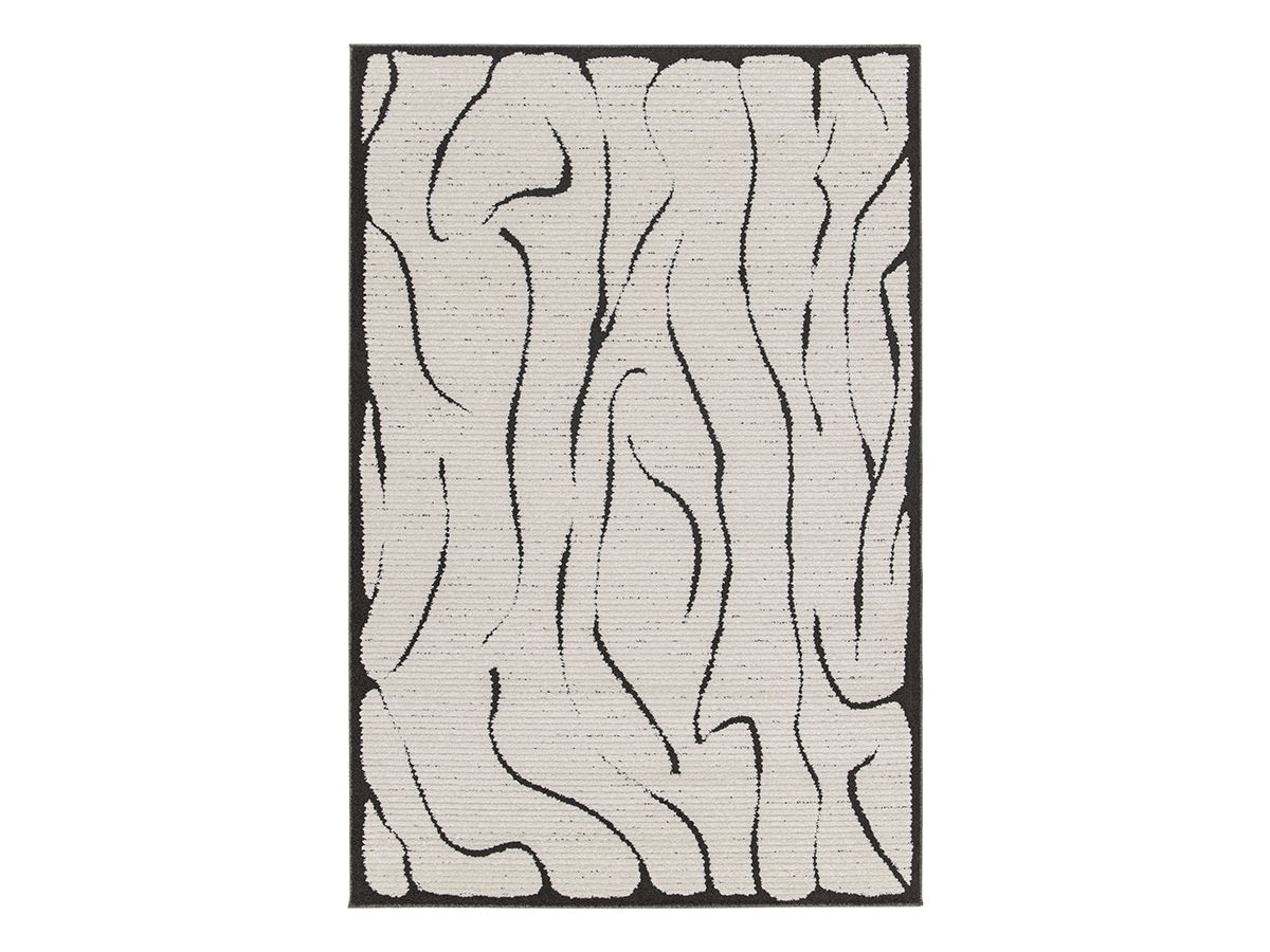 Tapis poils ras COSMARA motif abstrait