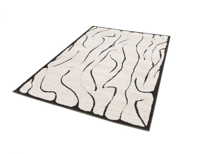 Tapis poils ras COSMARA motif abstrait