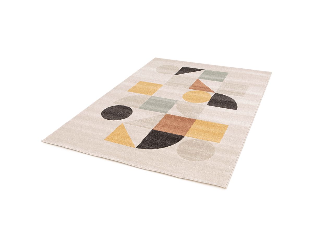 Tapis poils ras ORVIK motif abstrait