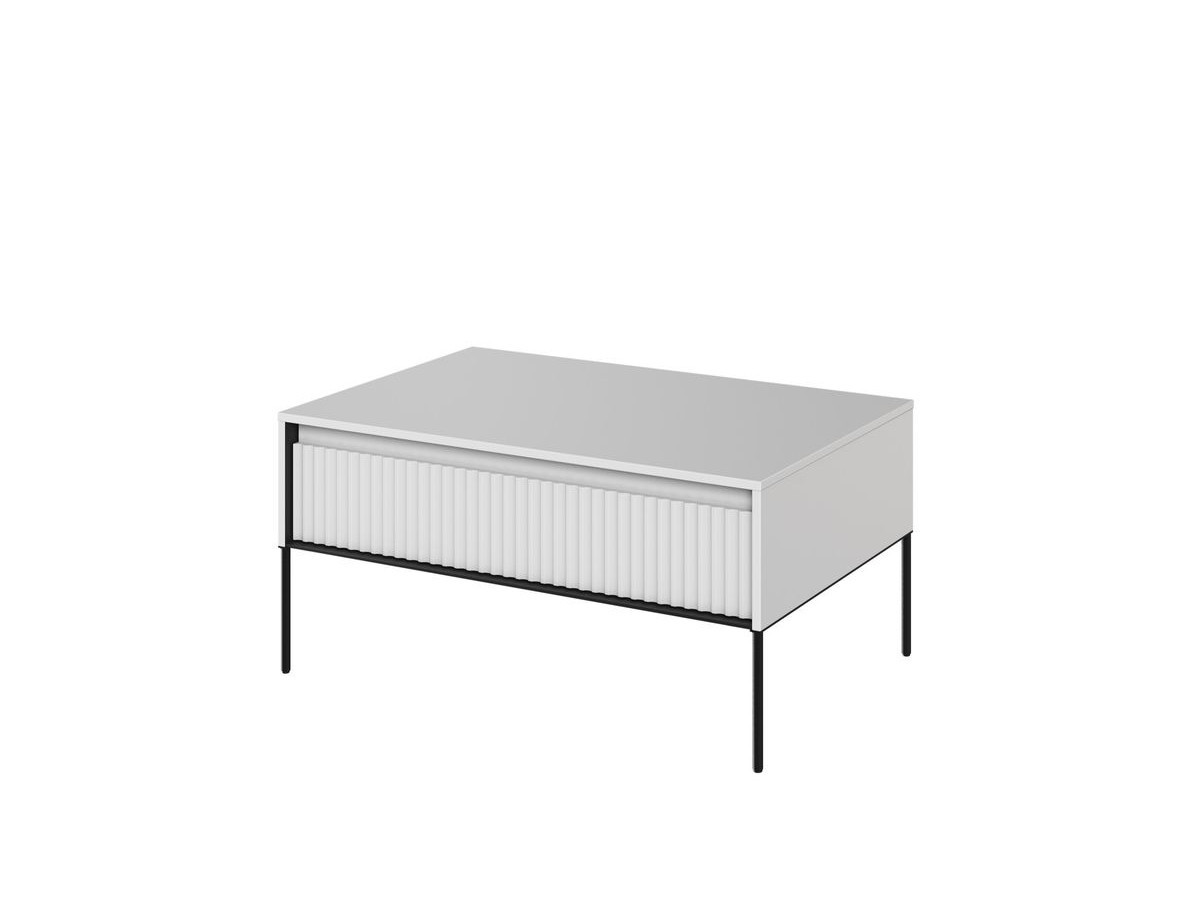 Ensemble LENARA avec buffet 193 cm + meuble TV 193 cm + table basse avec tasseaux et LED