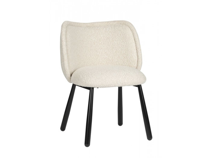 Lot de 2 chaises NALA tissu bouclette