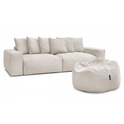Droit fixe + pouf