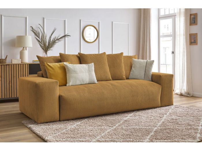 Canapé droit convertible coffre VOLTAIRE