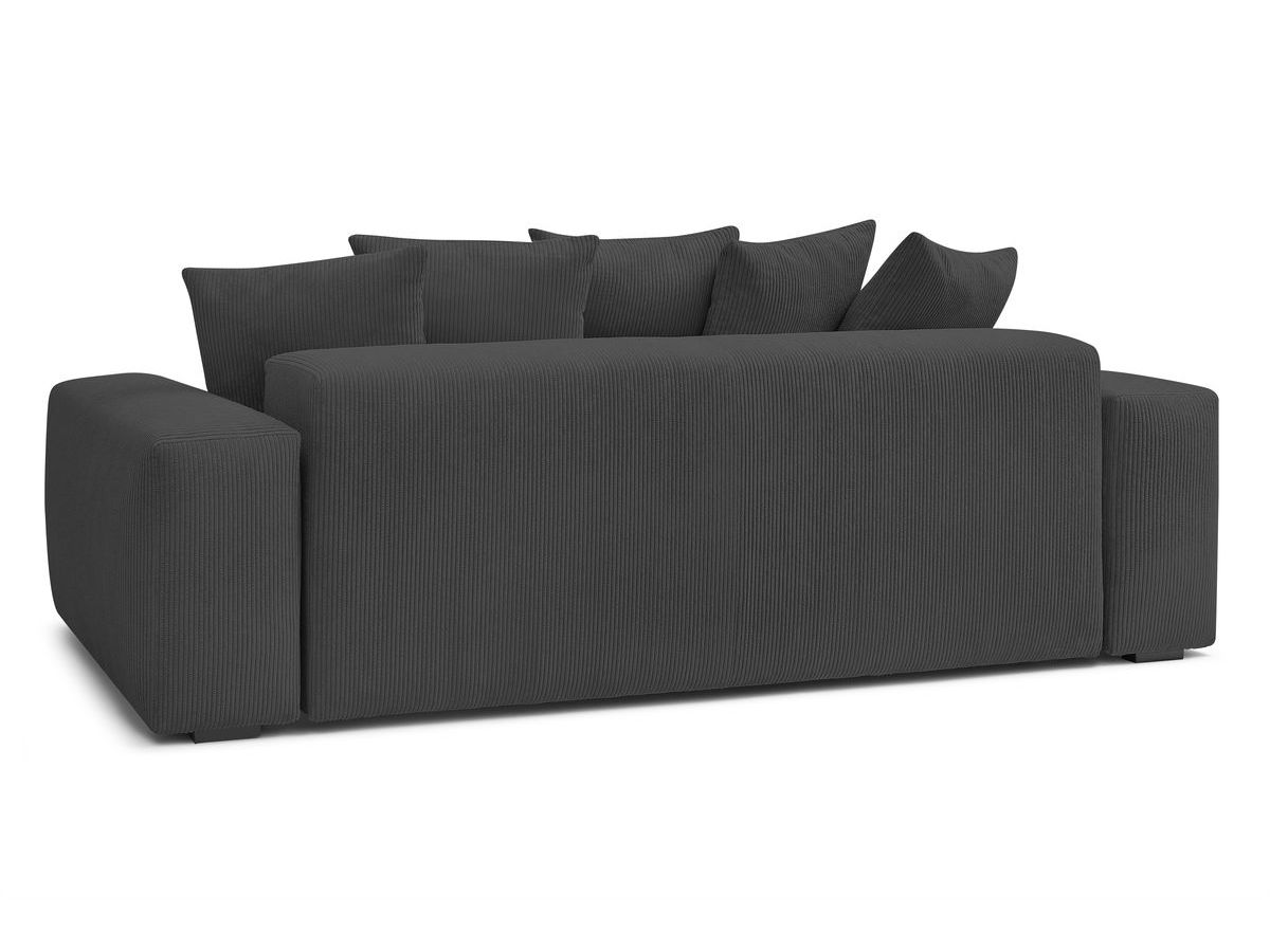 Canapé droit convertible coffre VOLTAIRE avec pouf