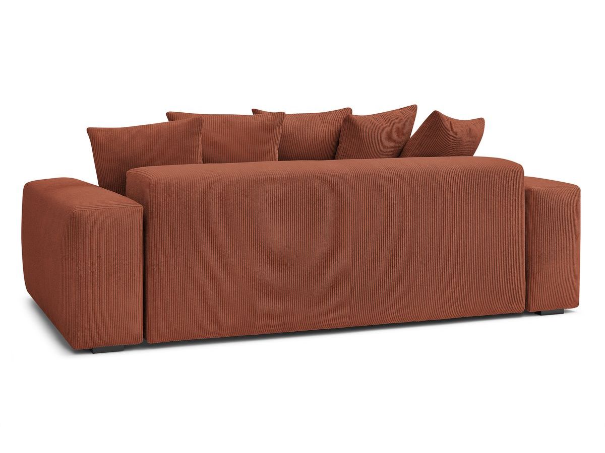 Canapé droit convertible coffre VOLTAIRE avec pouf
