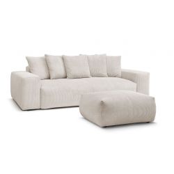 Droit convertible coffre + pouf