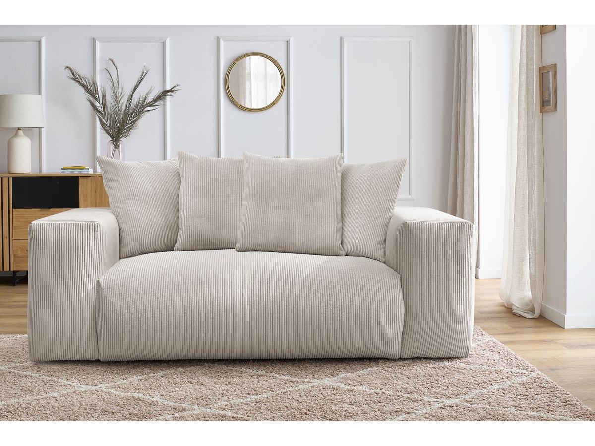 Canapé droit 2 places VOLTAIRE beige — vue 5