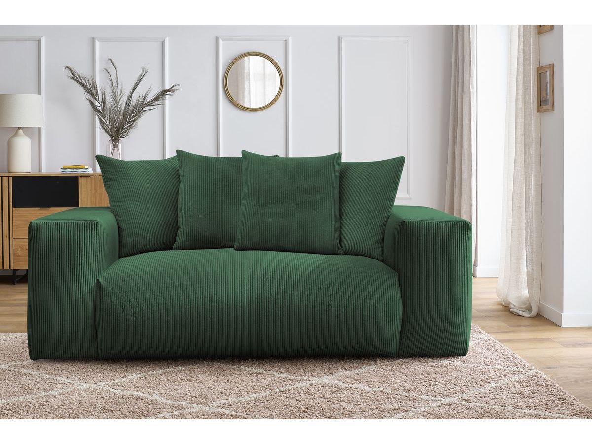 Canapé droit 2 places VOLTAIRE vert — vue 5