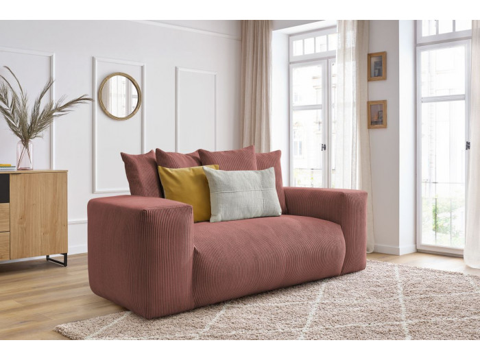 Canapé droit fixe 2 places VOLTAIRE