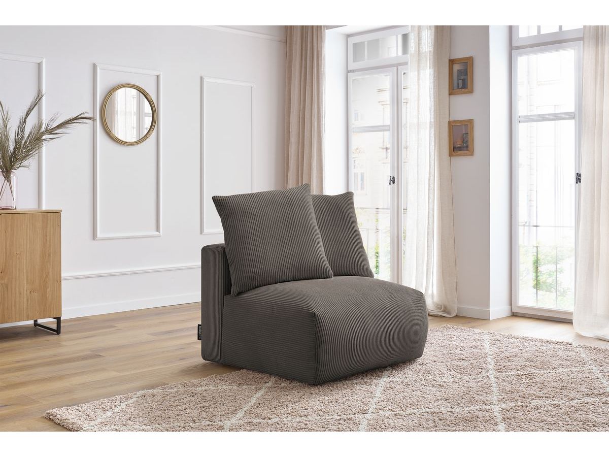 Chauffeuse 1 place sans accoudoir pour canapé modulable VOLTAIRE