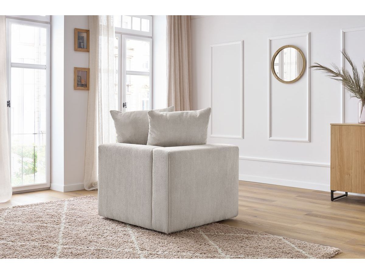 Angle pour canapé modulable VOLTAIRE beige — vue 5
