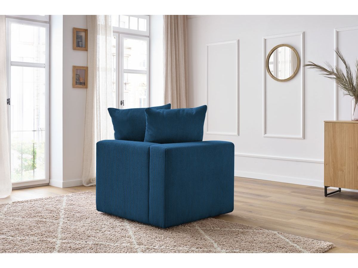 Angle pour canapé modulable VOLTAIRE bleu foncé — vue 5