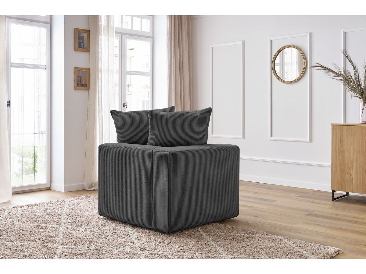 Angle pour canapé modulable VOLTAIRE gris foncé — vue 5