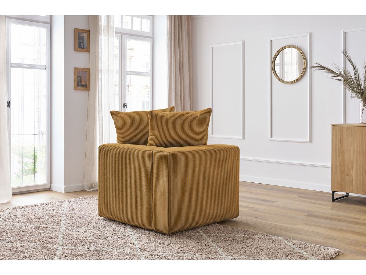 Angle pour canapé modulable VOLTAIRE jaune — vue 5