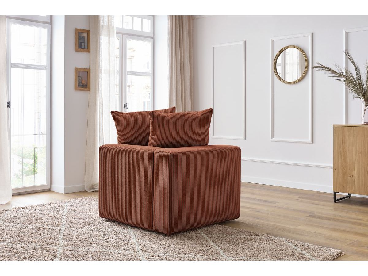 Angle pour canapé modulable VOLTAIRE orange — vue 5