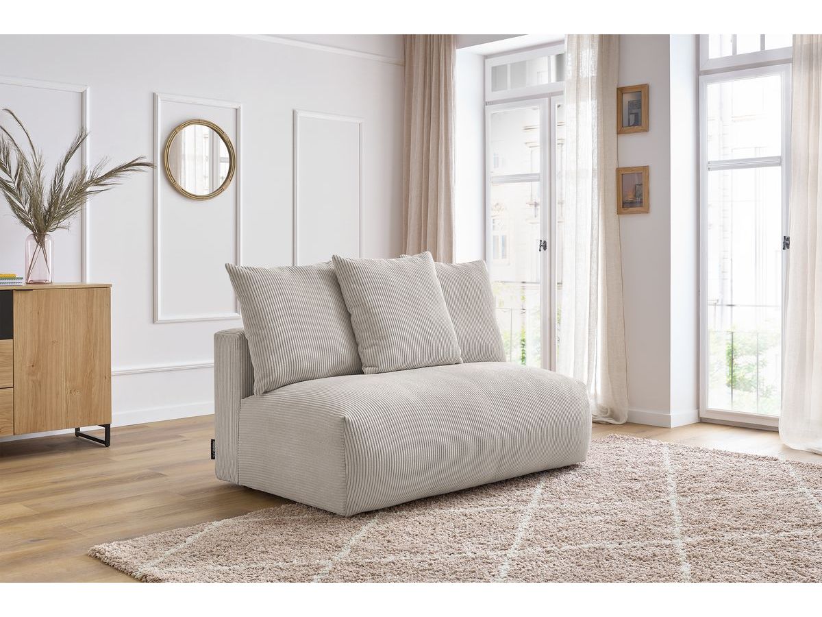 2-zits fauteuil zonder armleuningen voor modulaire bank VOLTAIRE