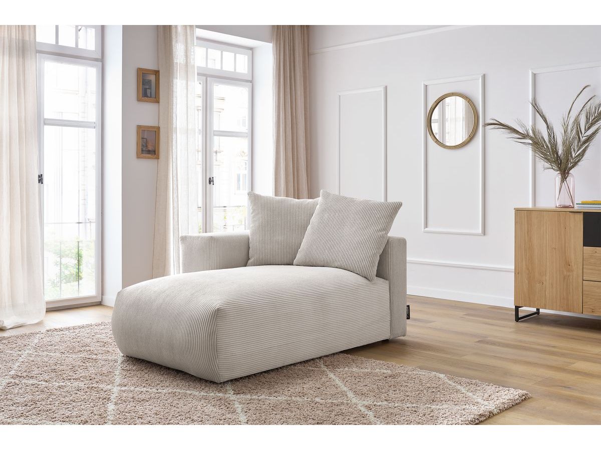 Méridienne avec accoudoir pour canapé modulable VOLTAIRE