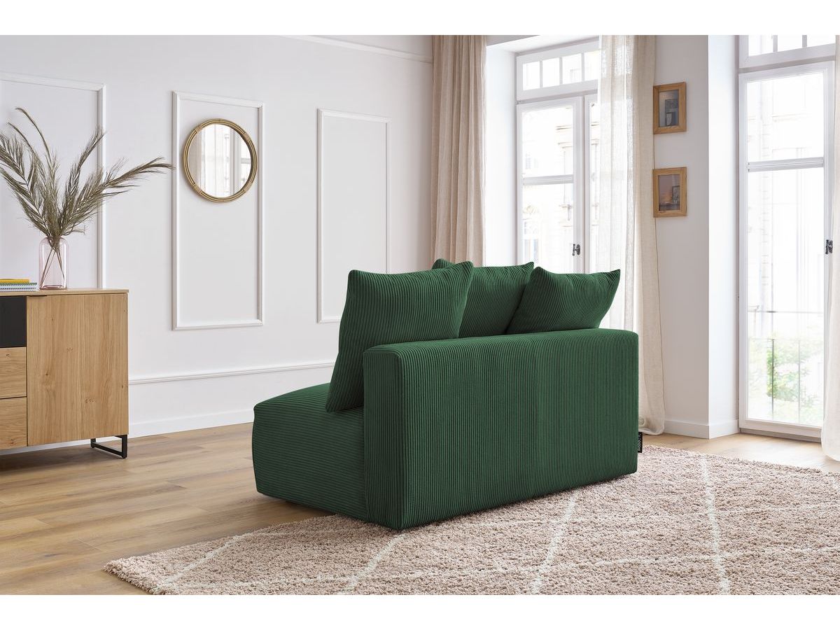 Chauffeuse 2 places sans accoudoir pour canapé modulable VOLTAIRE vert — vue 5