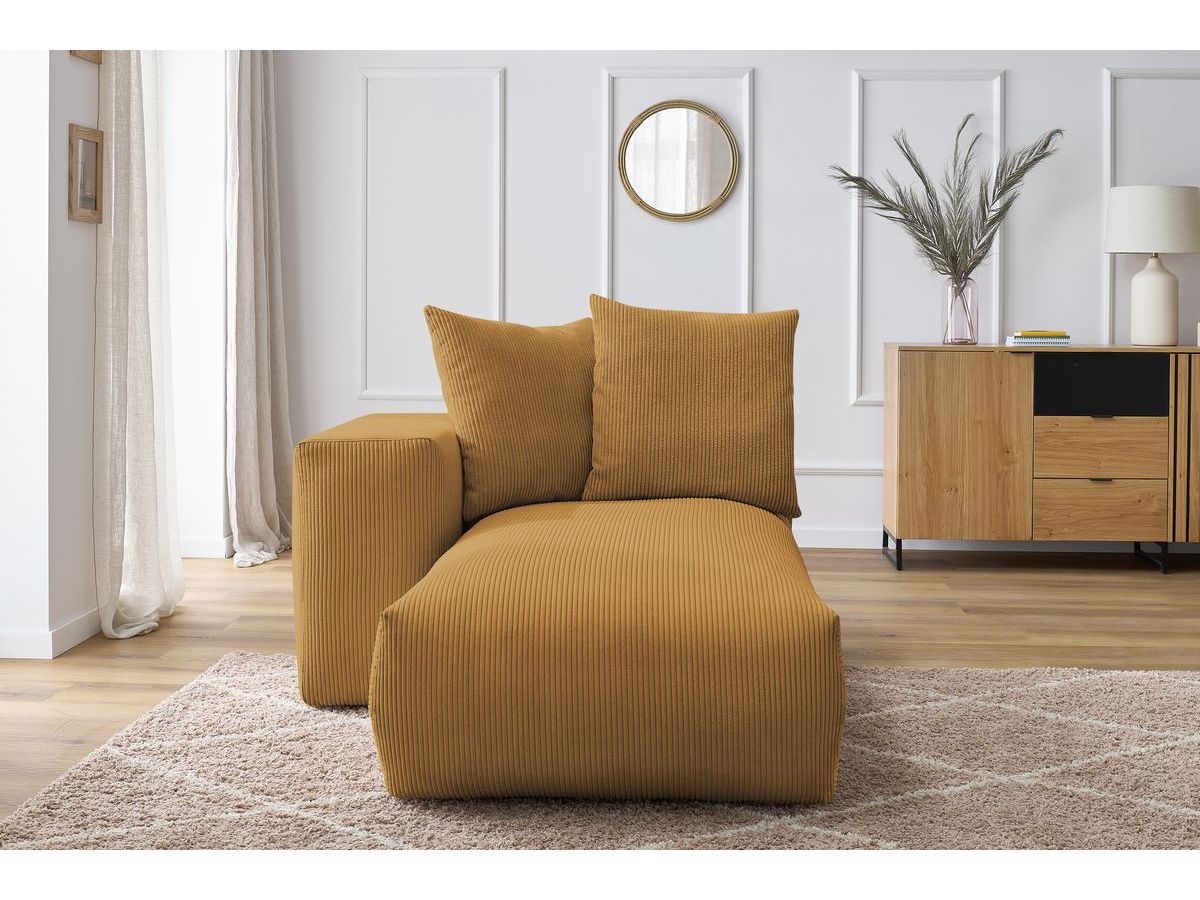 Méridienne avec accoudoir pour canapé modulable VOLTAIRE