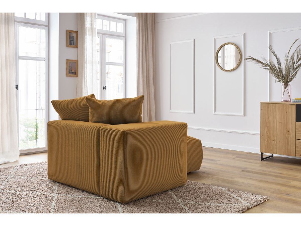 Méridienne avec accoudoir pour canapé modulable VOLTAIRE jaune — vue 5