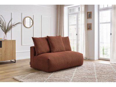 Chauffeuse 2 places sans accoudoir pour canapé modulable VOLTAIRE