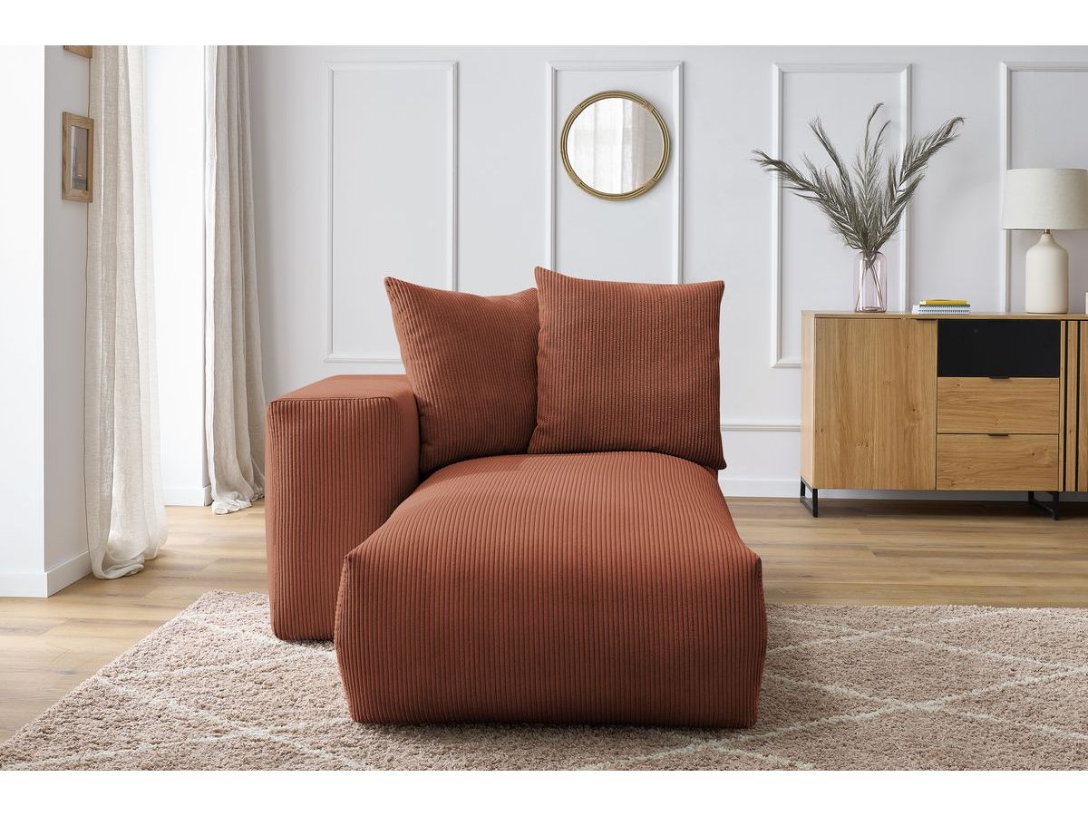 Méridienne avec accoudoir pour canapé modulable VOLTAIRE