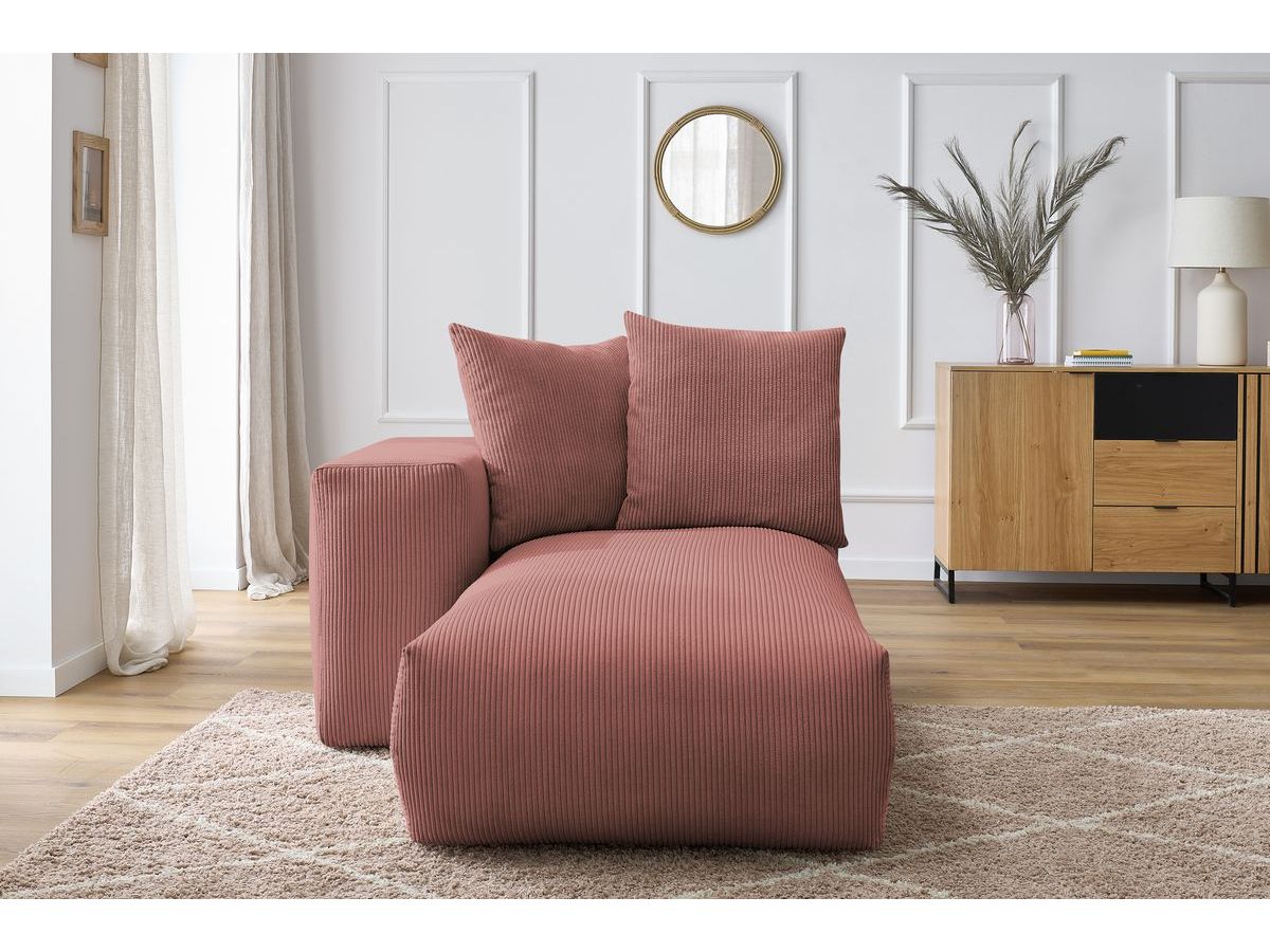 Méridienne avec accoudoir pour canapé modulable VOLTAIRE