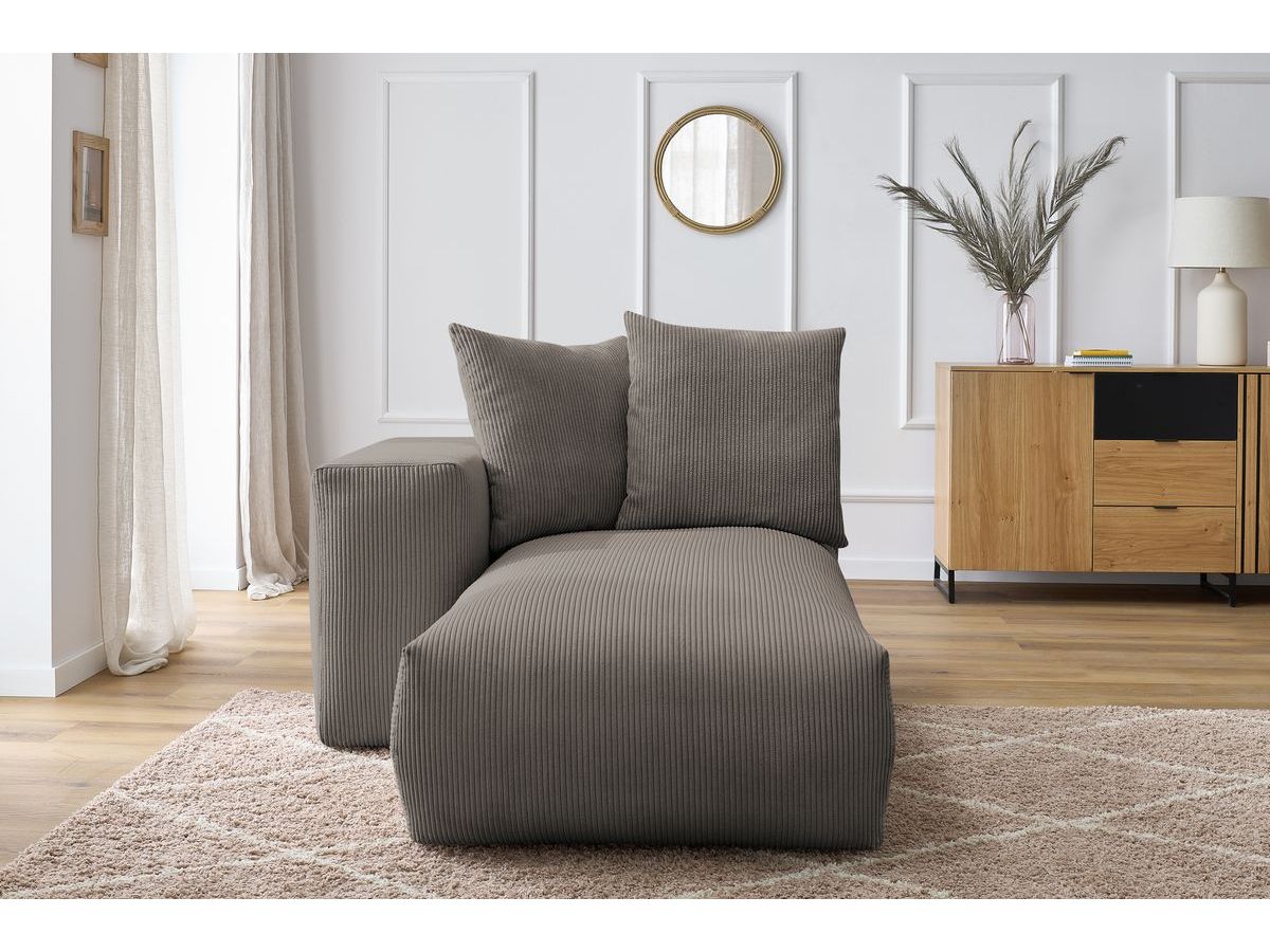 Méridienne avec accoudoir pour canapé modulable VOLTAIRE