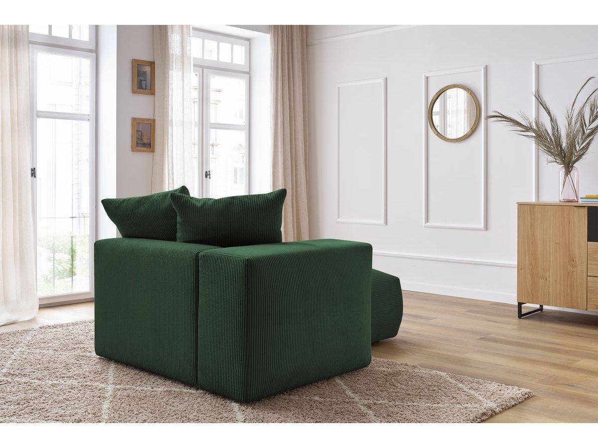 Méridienne avec accoudoir pour canapé modulable VOLTAIRE vert — vue 5