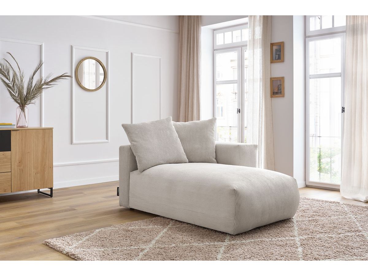 Méridienne avec accoudoir pour canapé modulable VOLTAIRE