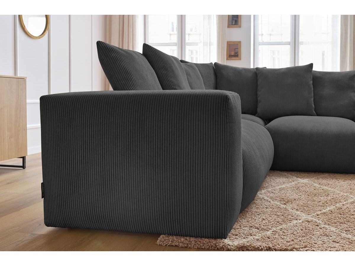 Canapé d'angle modulable VOLTAIRE gris foncé — vue 5