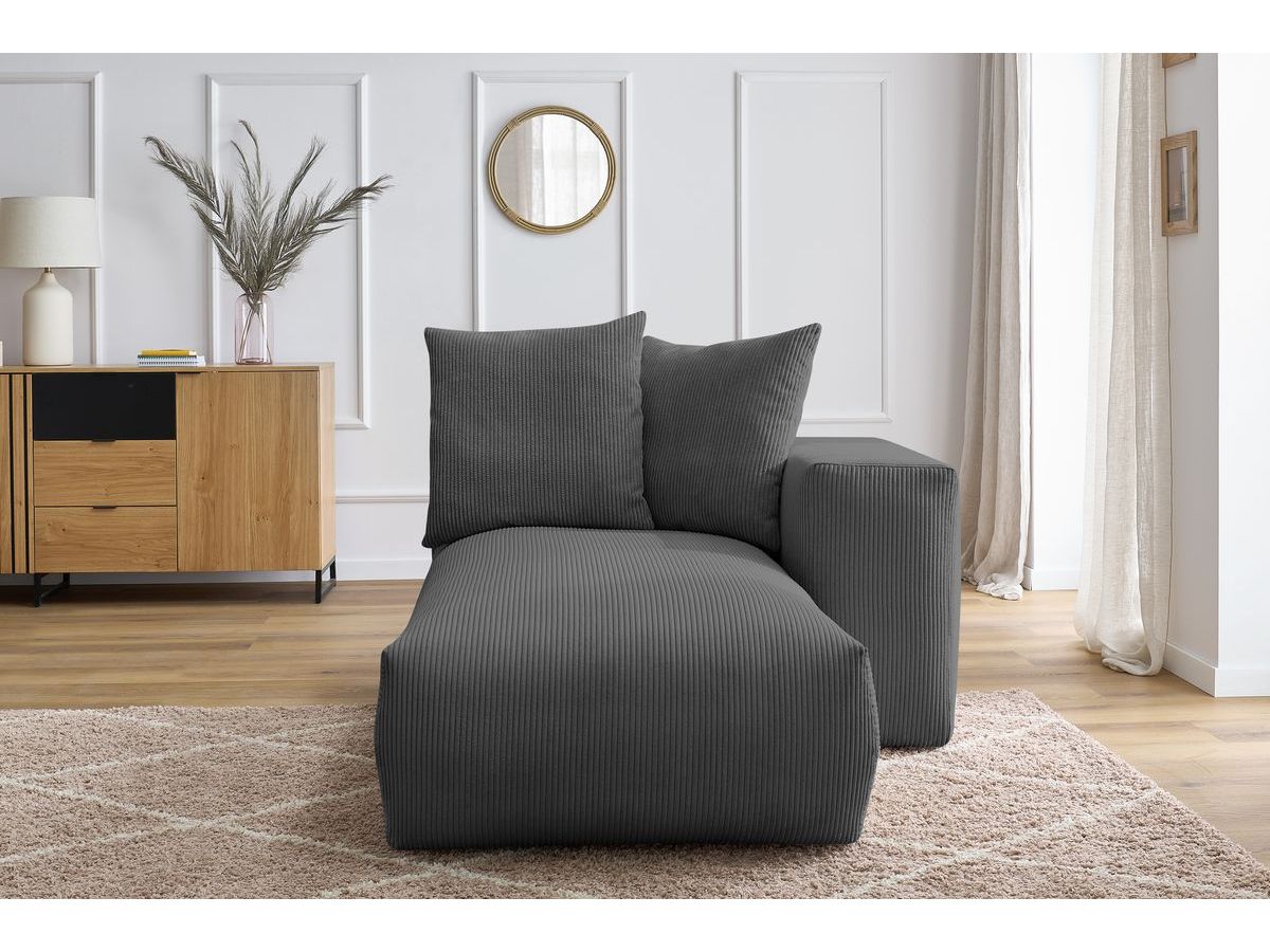Méridienne avec accoudoir pour canapé modulable VOLTAIRE