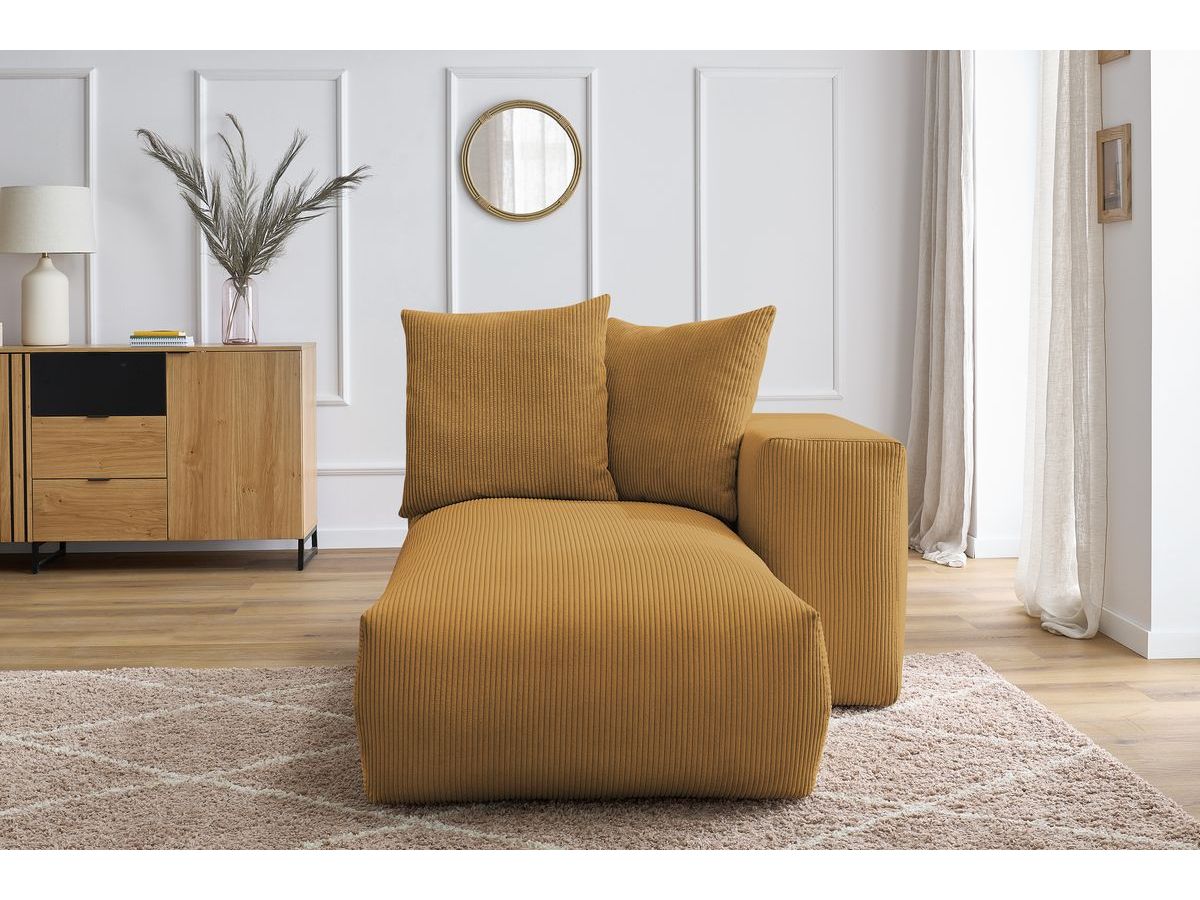 Méridienne avec accoudoir pour canapé modulable VOLTAIRE