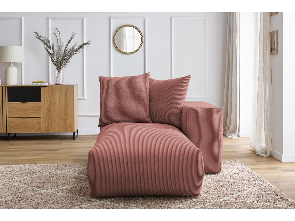 Méridienne avec accoudoir pour canapé modulable VOLTAIRE