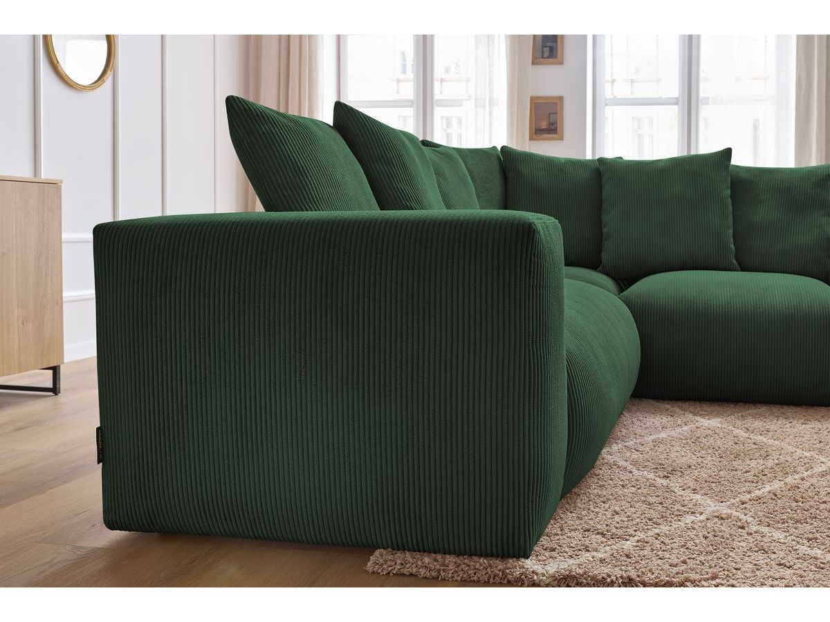 Canapé d'angle modulable VOLTAIRE vert — vue 5