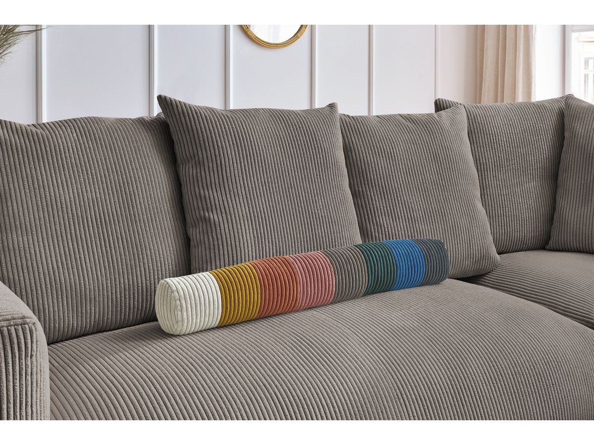VOLTAIRE modulaire vaste hoekbank met 1 2-zits fauteuil, 1 hoekbank, 1 1-zits fauteuil en 1 poef
