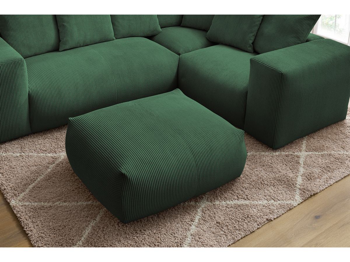 Canapé d'angle modulable VOLTAIRE vert — vue 5