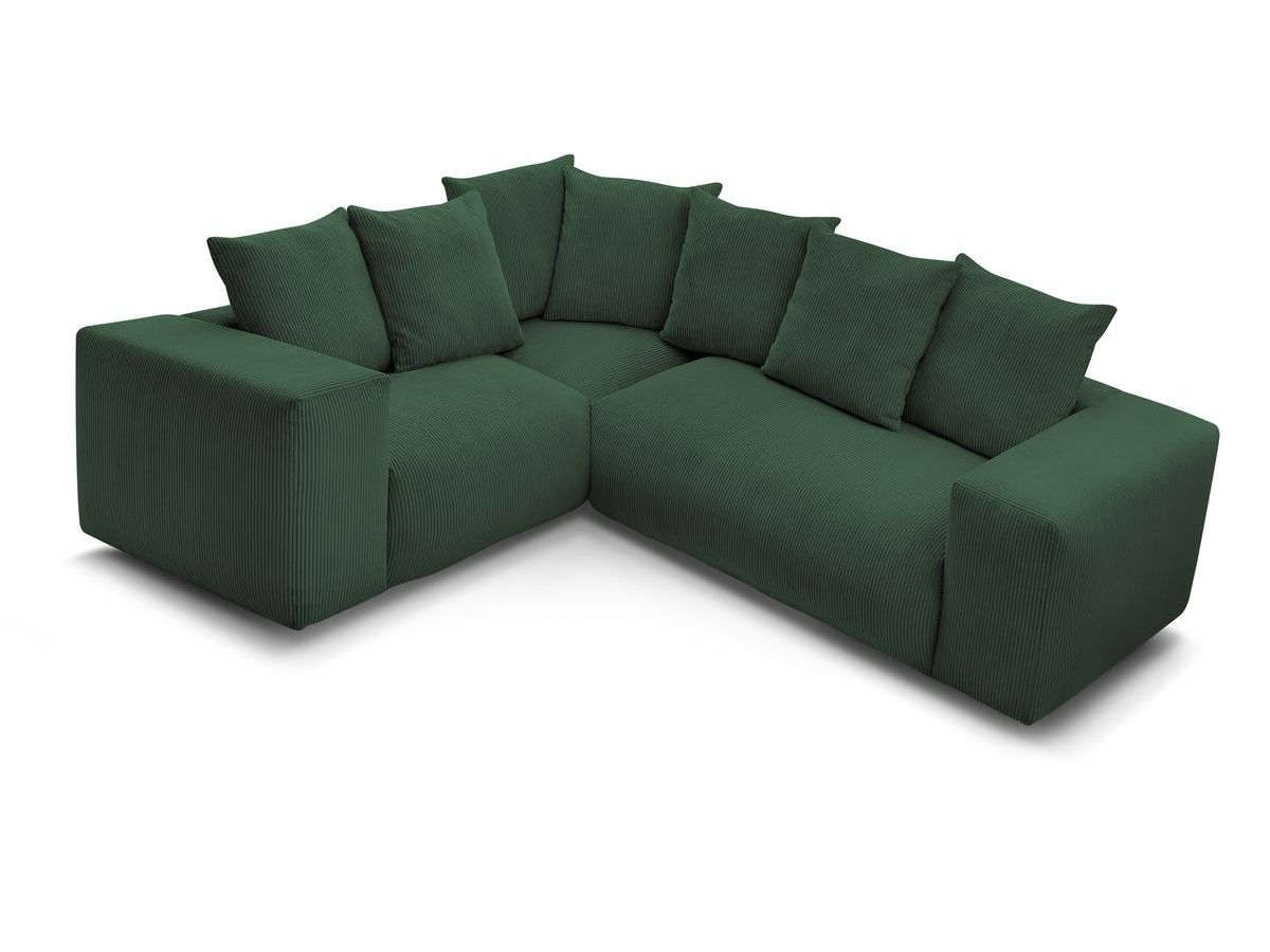 Canapé d'angle fixe modulable VOLTAIRE avec 1 chauffeuse 2 places, 1 angle et 1 chauffeuse 1 place