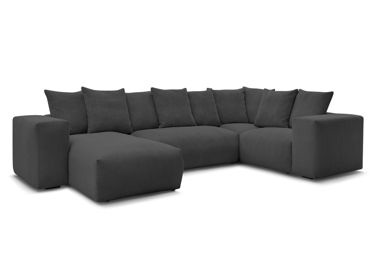 VOLTAIRE modulaire vaste panoramische bank 1 chaise longue, 1 2-zits fauteuil, 1 hoek, 1 1-zits fauteuil