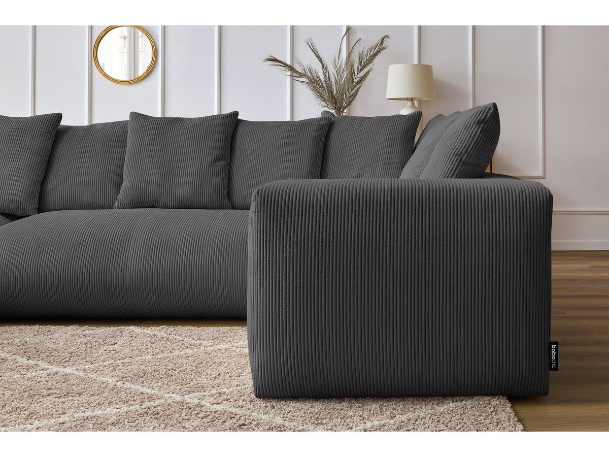 Canapé panoramique modulable VOLTAIRE gris foncé 5 places — vue 5